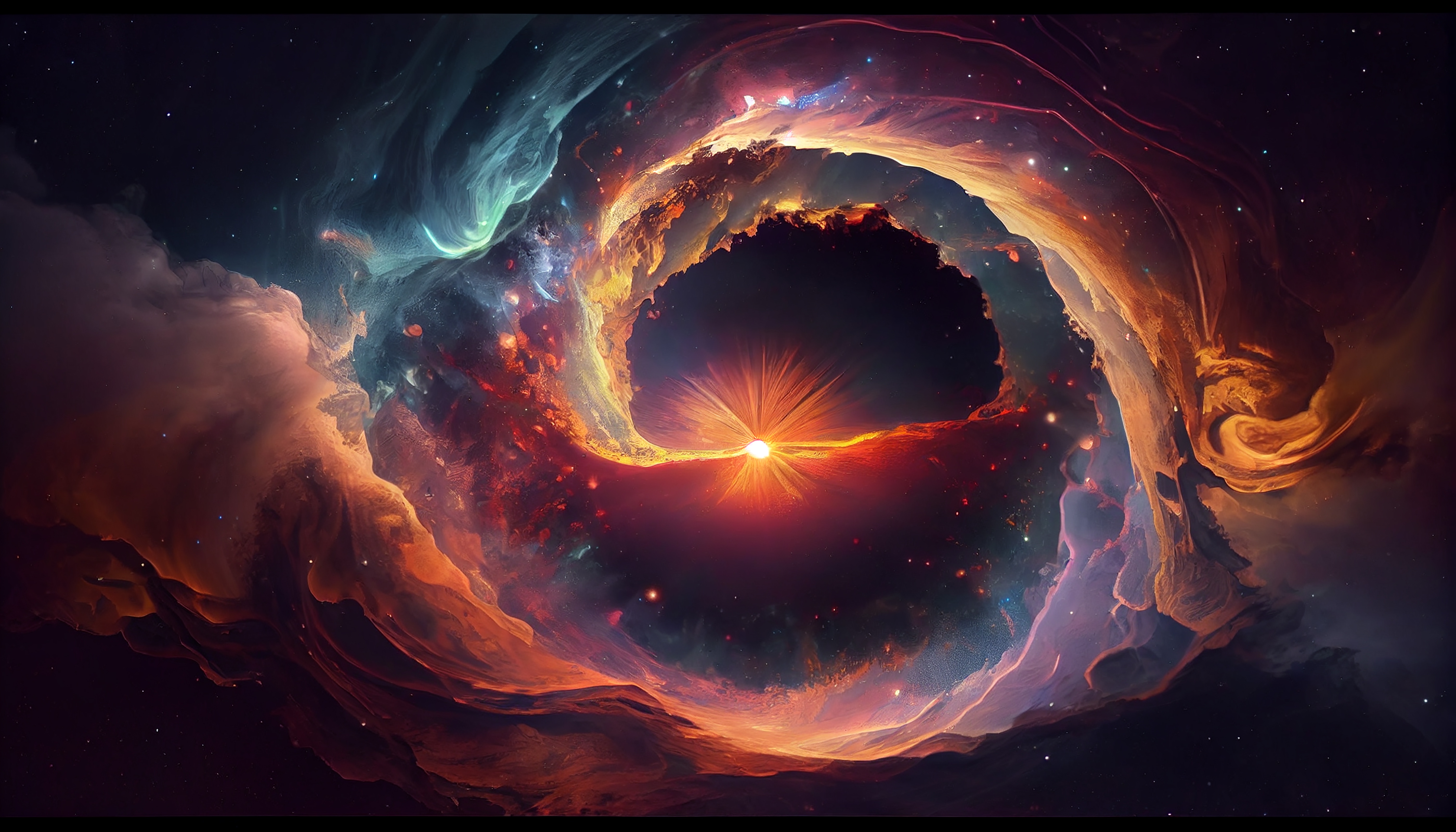 Cosmic nebula background